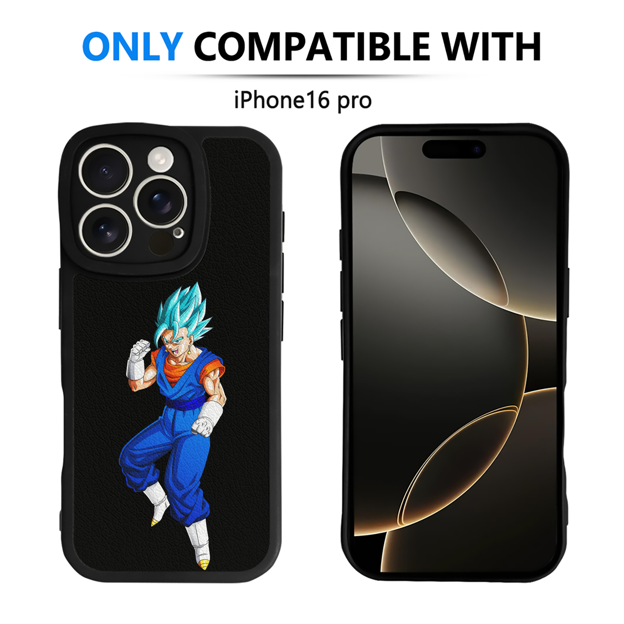 （画像用） ドラゴンボール ベジット DRAGON BALL Vegetto 【iPhone 16シリーズ対応】シリコンスマホケース（レザー調） 材質：シリコン